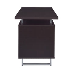 Lawtey Rectangular Storage Office Desk Cappuccino