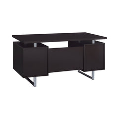 Lawtey Rectangular Storage Office Desk Cappuccino