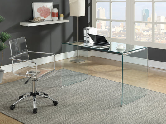 Highsmith Glass Writing Desk Clear