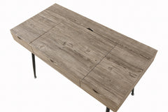 Rafael 1-drawer Writing Desk Rustic Driftwood