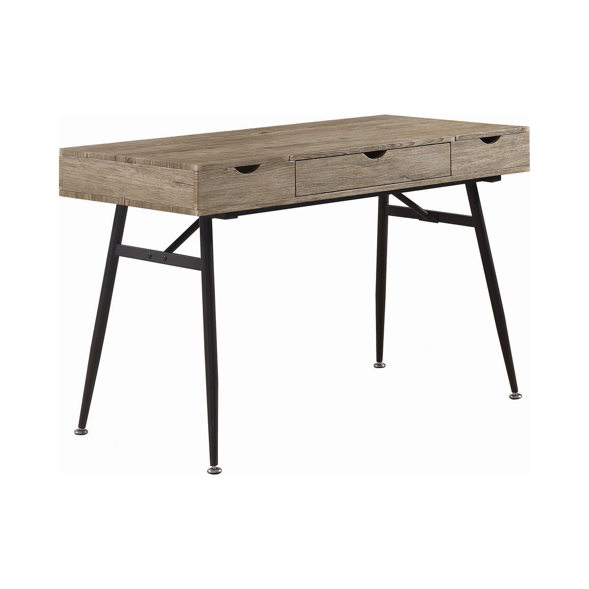 Rafael 1-drawer Writing Desk Rustic Driftwood