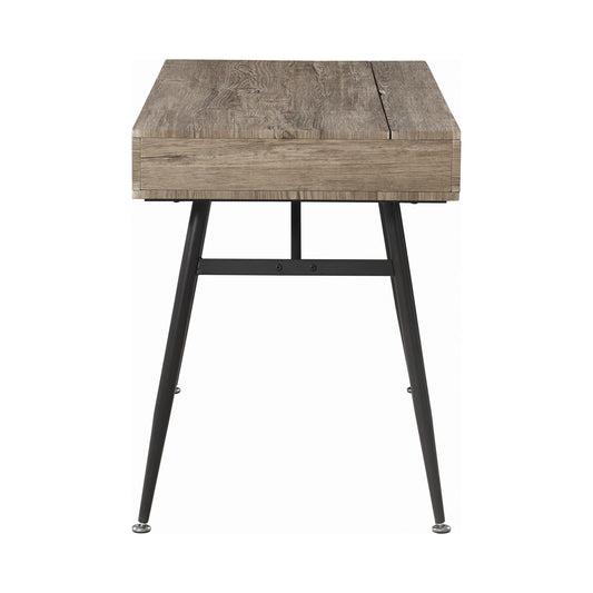 Rafael 1-drawer Writing Desk Rustic Driftwood