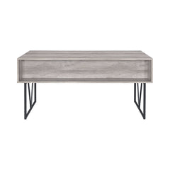 Analiese 4-drawer Writing Desk Grey Driftwood