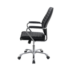 Chase High Back Office Chair Black and Chrome