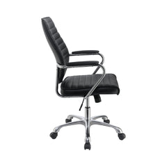 Chase High Back Office Chair Black and Chrome