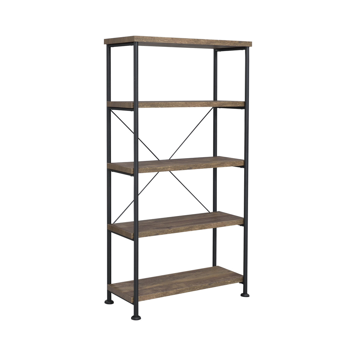 Analiese 4-shelf Bookcase Rustic Oak