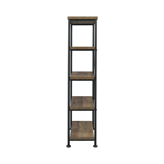 Analiese 4-shelf Bookcase Rustic Oak