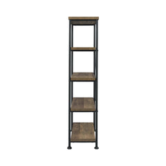 Analiese 4-shelf Bookcase Rustic Oak