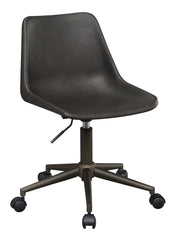 Carnell Adjustable Height Office Chair with Casters Brown and Rustic Taupe