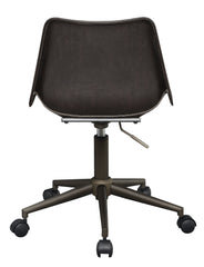 Carnell Adjustable Height Office Chair with Casters Brown and Rustic Taupe