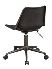 Carnell Adjustable Height Office Chair with Casters Brown and Rustic Taupe