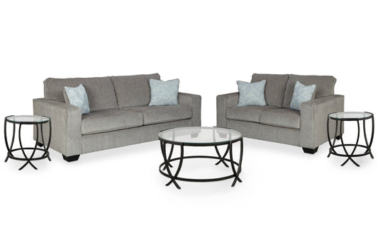 Altari Sofa and Loveseat with Coffee Table and 2 End Tables Ashley