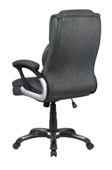 Nerris Adjustable Height Office Chair with Padded Arm Grey and Black