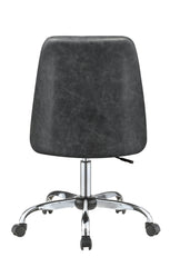 Althea Upholstered Tufted Back Office Chair Grey and Chrome