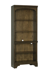 Hartshill 5-shelf Bookcase Burnished Oak