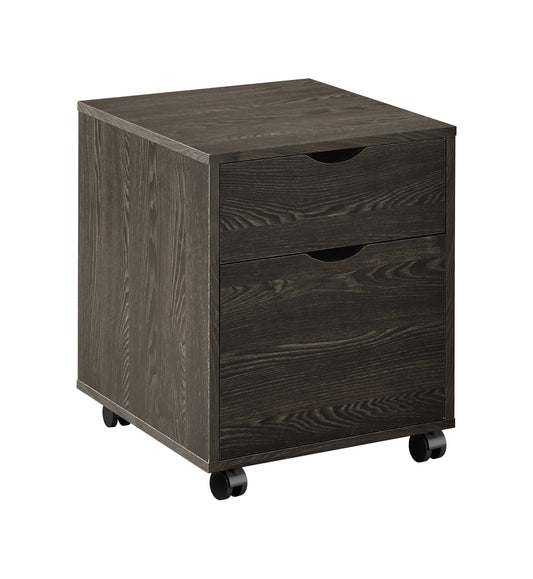 Noorvik 2-drawer Mobile File Cabinet Dark Oak