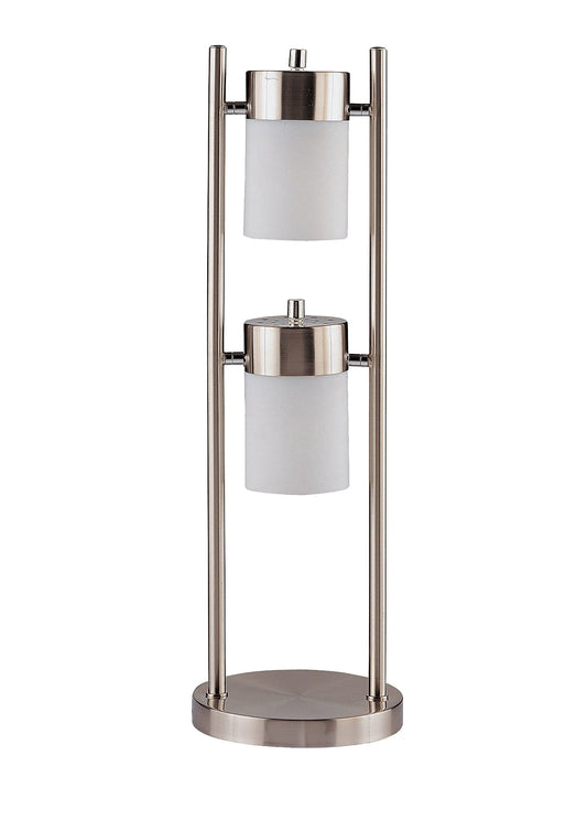 Munson Adjustable Swivel Table Lamp Brushed Silver