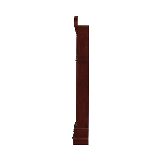 Diggory Grandfather Clock Brown Red and Clear