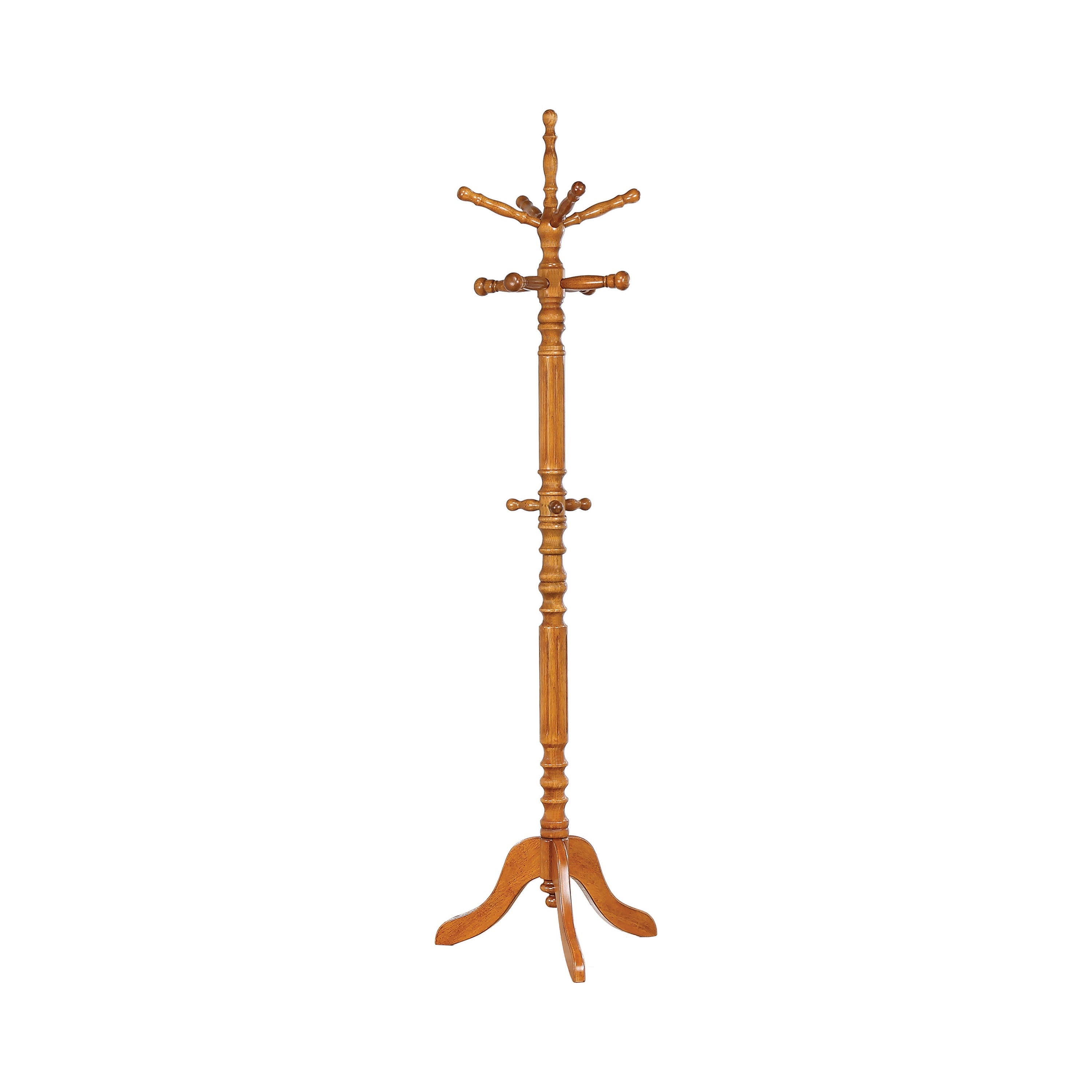 Achelle Coat Rack with 11 Hooks Golden Brown