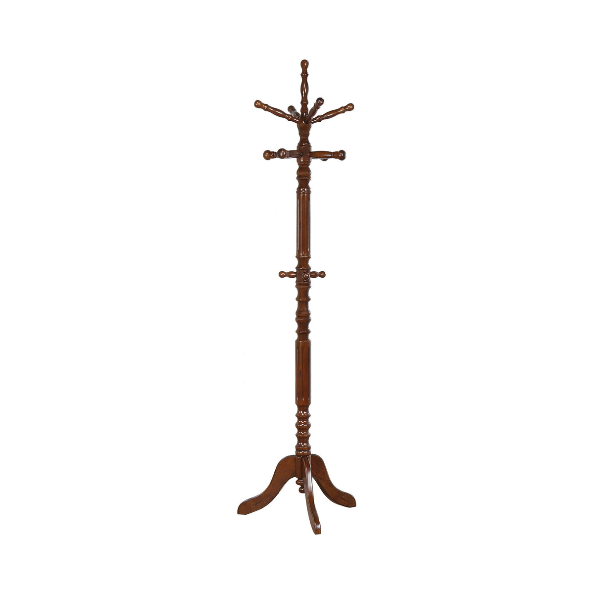 Achelle Coat Rack with 11 Hooks Tobacco