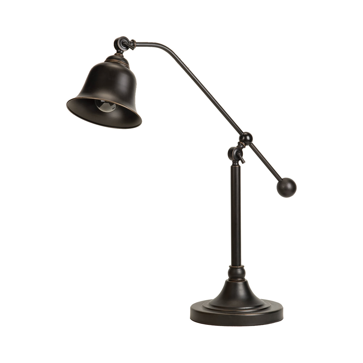 Eduardo Bell Shade Table Lamp Dark Bronze