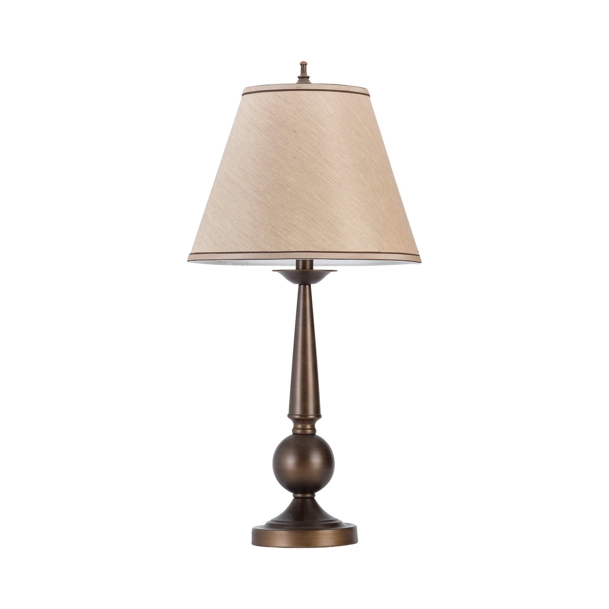 Ochanko Cone shade Table Lamps Bronze and Beige (Set of 2)