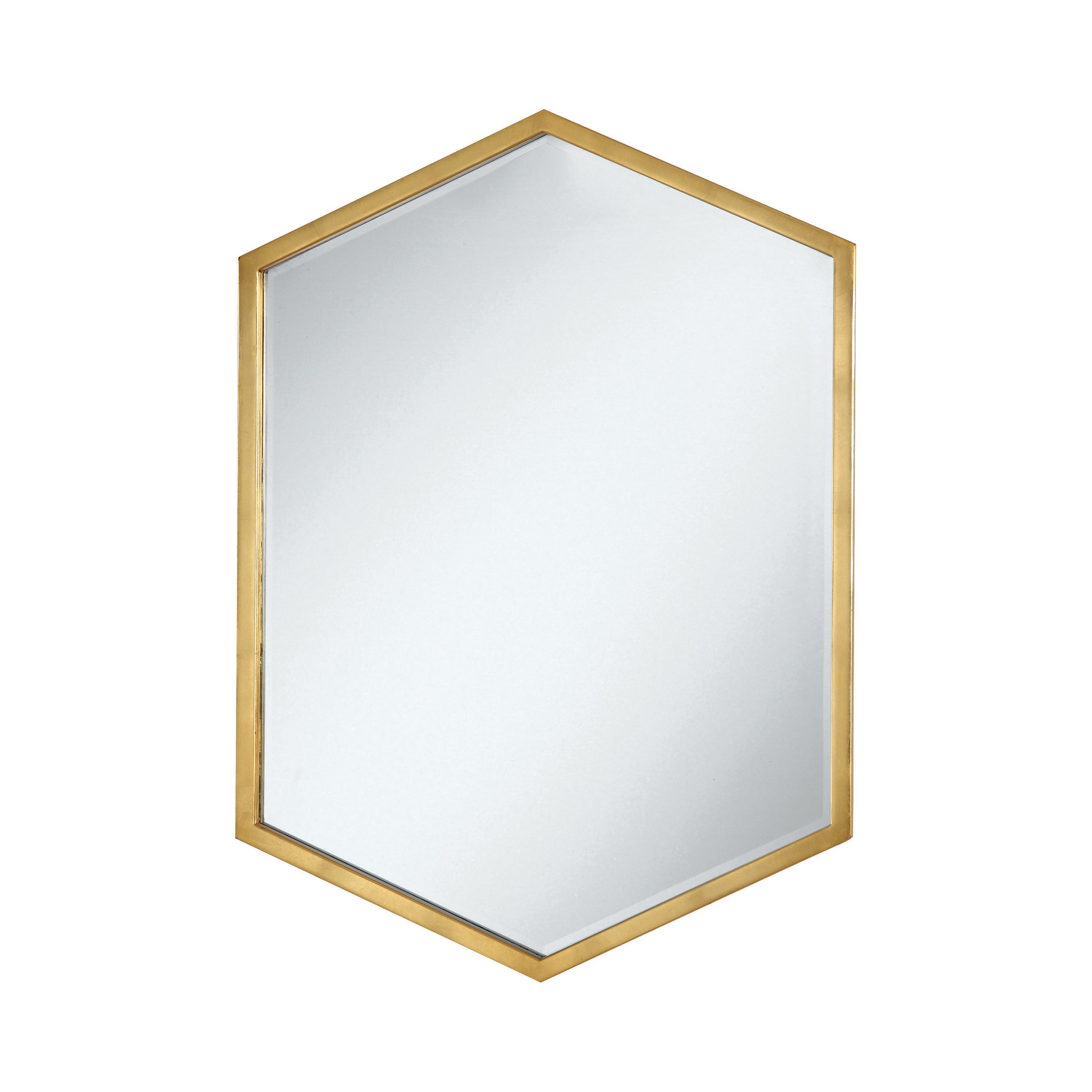 Bledel Hexagon Shaped Wall Mirror Gold