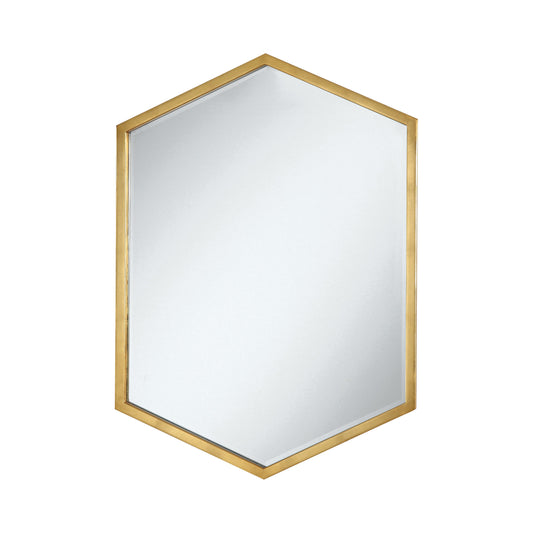 Bledel Hexagon Shaped Wall Mirror Gold