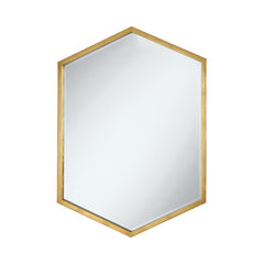 Bledel Hexagon Shaped Wall Mirror Gold