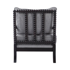 Blanchett Cushion Back Accent Chair Grey and Black