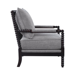 Blanchett Cushion Back Accent Chair Grey and Black