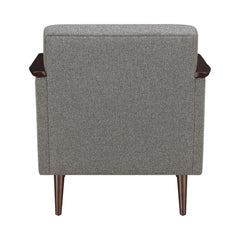 Justin Upholstered Accent Chair Grey and Brown