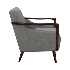 Justin Upholstered Accent Chair Grey and Brown