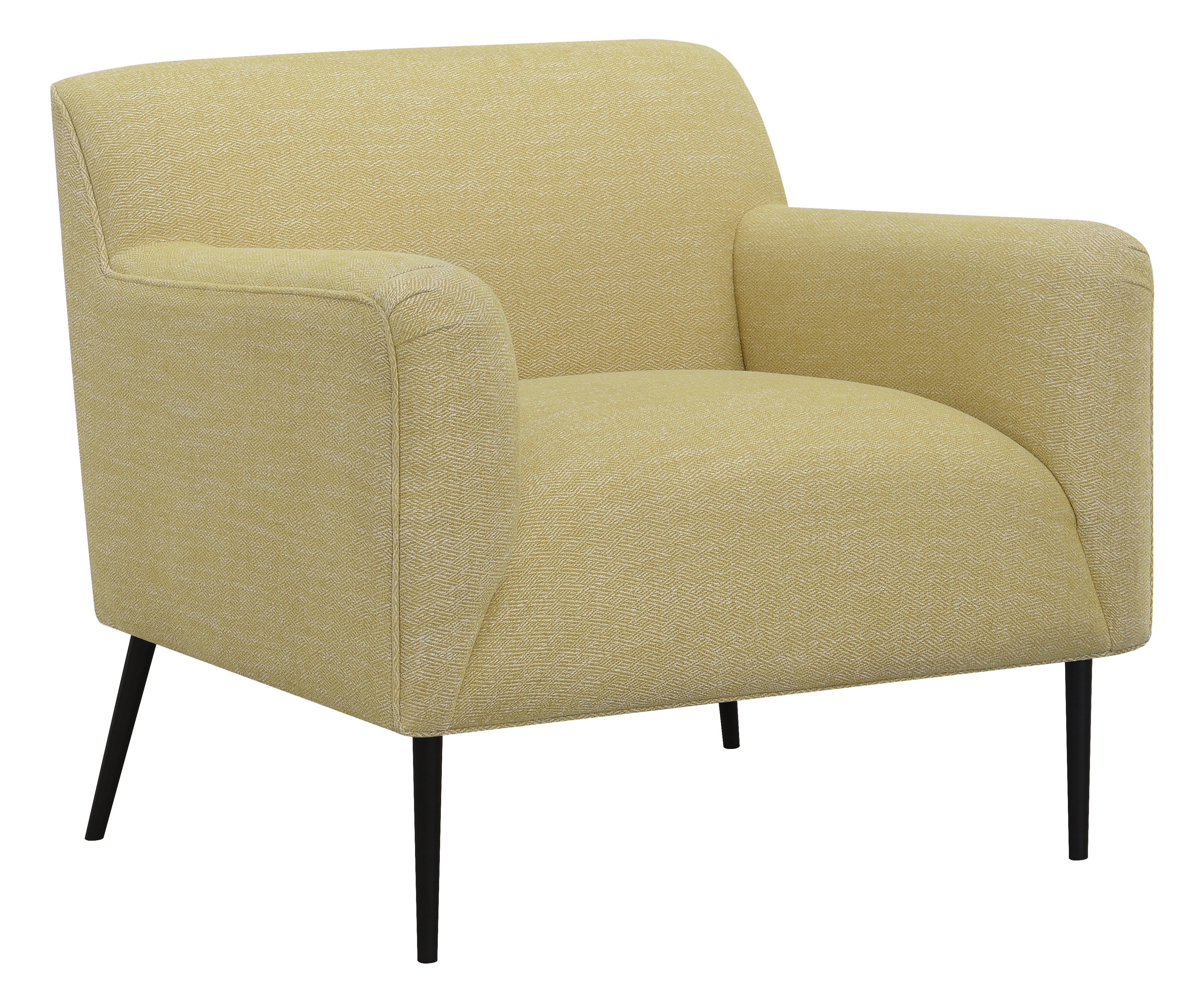 Sally Upholstered Track Arms Accent Chair Lemon