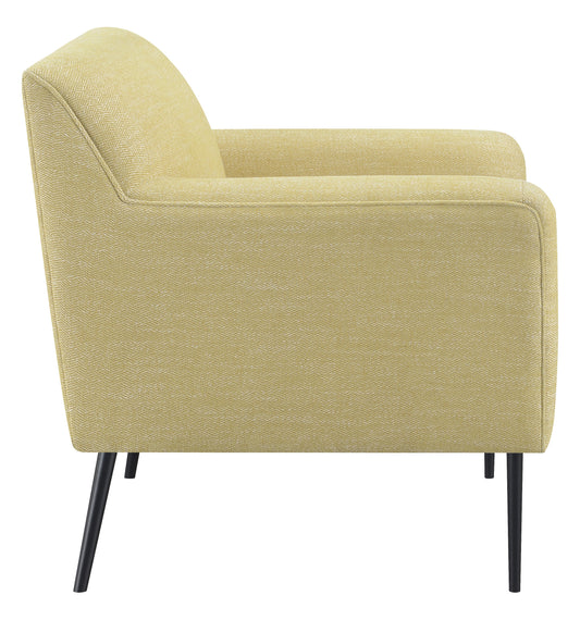 Sally Upholstered Track Arms Accent Chair Lemon