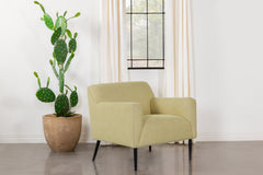 Sally Upholstered Track Arms Accent Chair Lemon