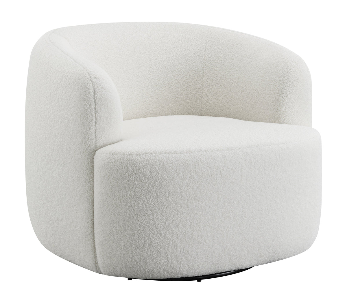 Hudson Upholstered Swivel Chair Natural