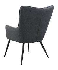 Isla Upholstered Flared Arms Accent Chair with Grid Tufted