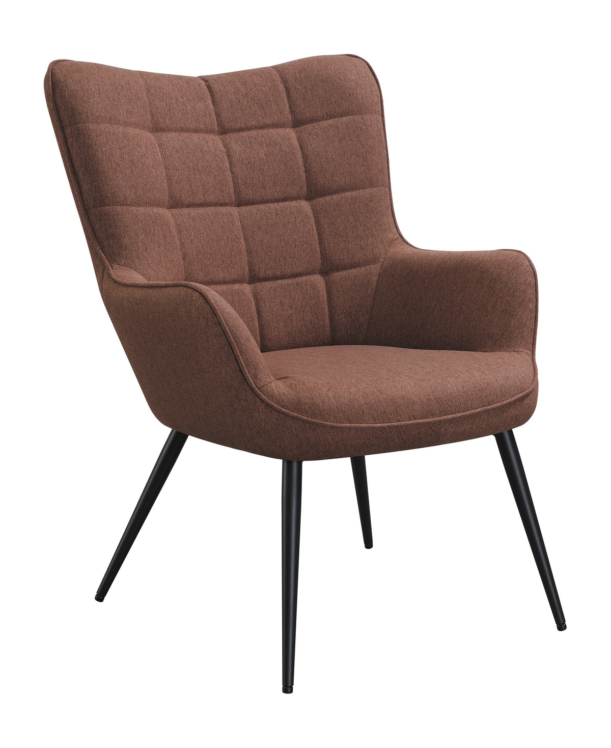 Isla Upholstered Flared Arms Accent Chair with Grid Tufted