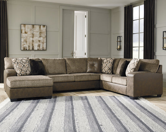 Abalone 3-Piece Sectional with Chaise Ashley