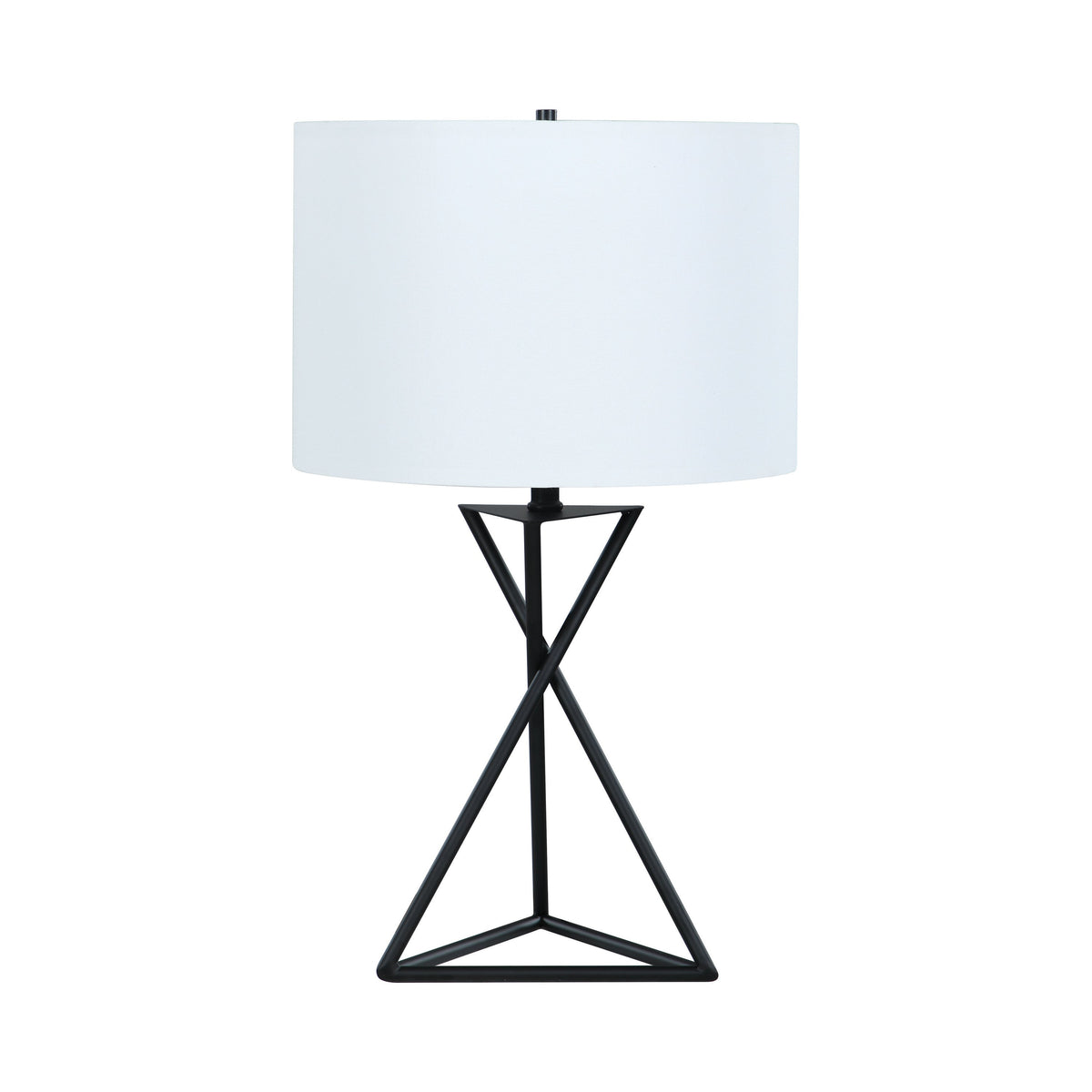 Mirio Drum Table Lamp White and Black