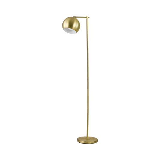 Linnea 1-light Dome Shade Floor Lamp Brass