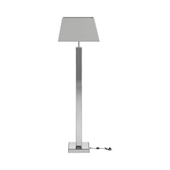 Carmen Geometric Base Floor Lamp Silver