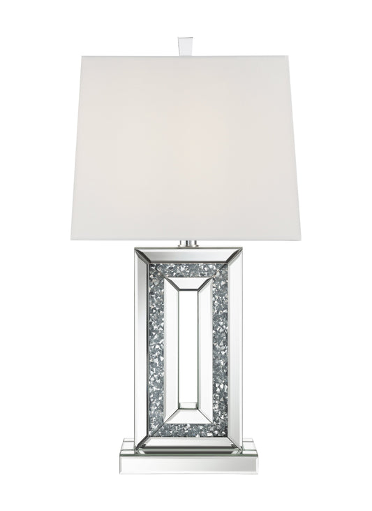 Ayelet Table Lamp with Square Shade White and Mirror