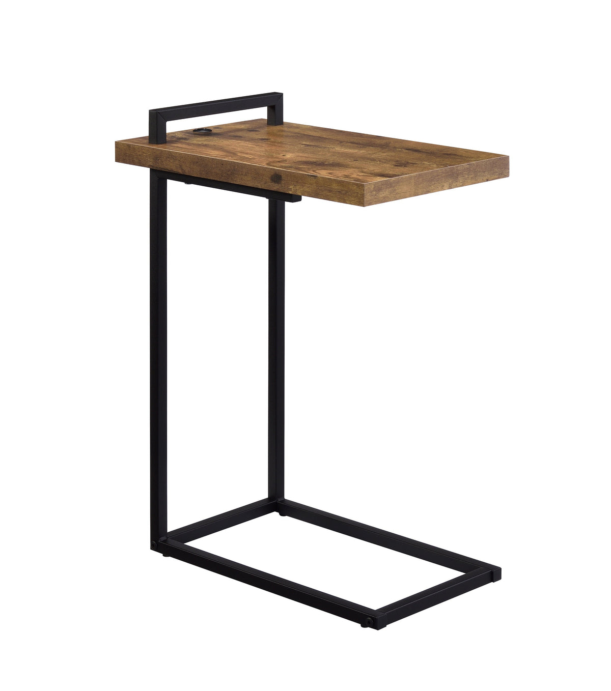 Maxwell C-shaped Accent Table with USB Charging Port