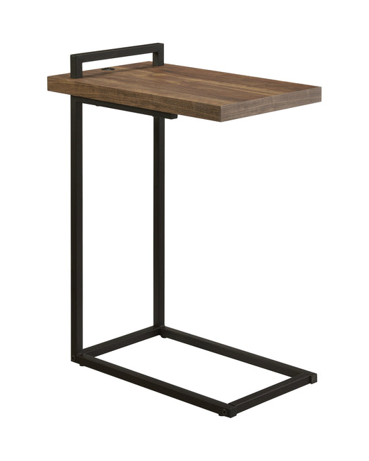 Maxwell C-shaped Accent Table with USB Charging Port