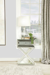 Hazel 1-drawer Accent Table Mirror