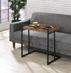 Dani Rectangular Snack Table with Metal Base