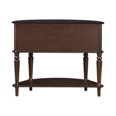 Brenda Console Table with Curved Front Brown