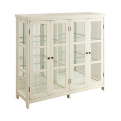 Sable 4-door Display Accent Cabinet White